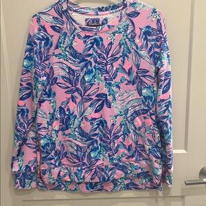 Lilly Pulitzer Pink and Blue Floral Top